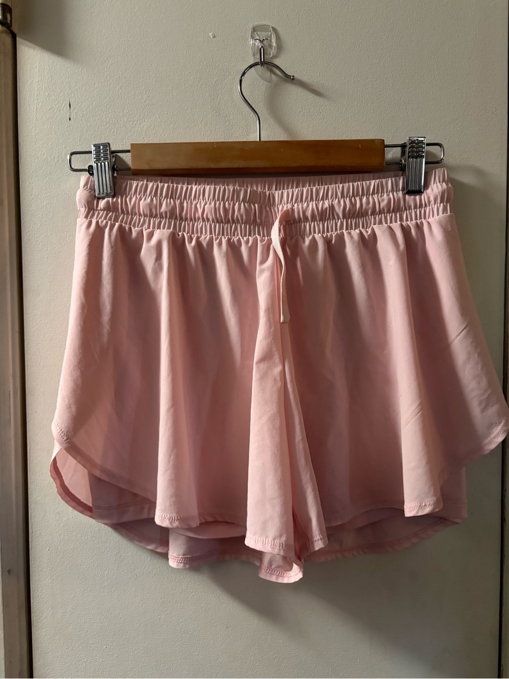 all in motion Light Pink Layered Athletic Shorts with Drawstring size XL